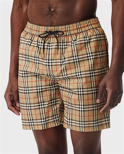 burberry grey plaid pants men|Burberry swim shorts men's sale.